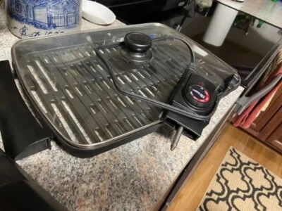 Parrilla de barbacoa eléctrica sin humo “13”: cocina de élite, antiadherente y apta para lavavajillas” Foto 1 de 2