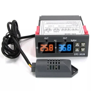 STC-3028 Digital LCD Temperature Humidity Controller Thermostat AC110-220V/12V - Picture 1 of 30