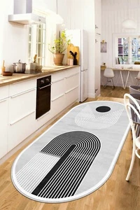 Gift rug 2.6x8.2 ft Modern design Digitally Printed runner rug - Picture 1 of 2