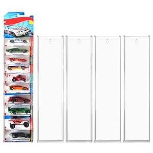 5 Pack Acrylic Model Car Display Case Wall Mount Compatible with Hot-Wheels M... - Picture 1 of 7
