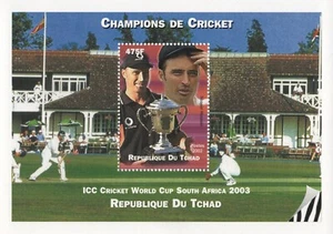 CRICKET CHAMPION NASSER HUSSAIN ICC WORLD CUP SOUTH ARICA 2003 MNH STAMP SHEET - Bild 1 von 1