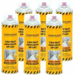 Sprühkleber 6x 500ml Kontaktkleber Kleber Powerkleber Haftkleber Spray Chamäleon - Bild 1 von 2