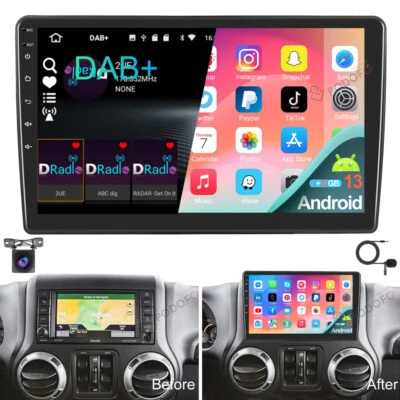 DAB+ 10.1" Android 13 Autoradio GPS Navi Für Dodge Nitro RAM Jeep Grand Cherokee - Bild 1 von 4