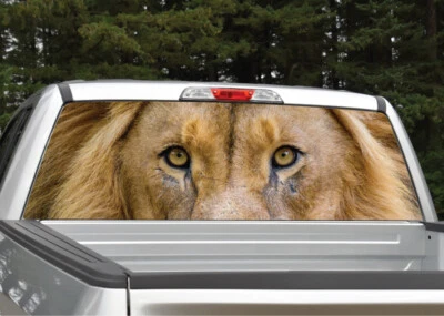 Lion Eyes Rear Window Decal Graphic for Truck SUV - Image 1 of 3