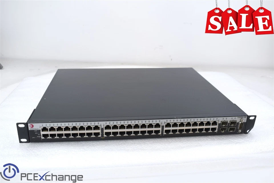 ENTERASYS NETWORKS C2H124-48P 48 PORT GIGABIT ETHERNET SWITCH - Image 1 of 4