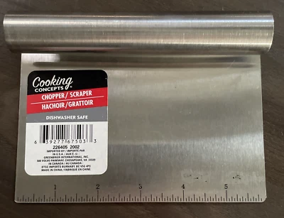 Cooking Concepts Stainless-Steel Chopper/Scraper new - Image 1 of 4