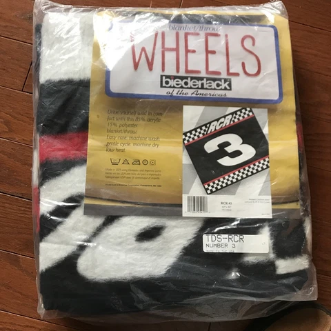Vintage Dale Earnhardt #3 Blanket Richard Childress Racing USA 60x50 NASCAR NEW Cover