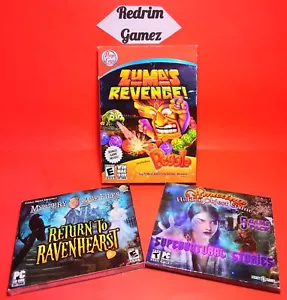 Zumas Revenge w/Peggle Hidden Object Gms Bundle Windows PC CD-Rom Video Games - Picture 1 of 3