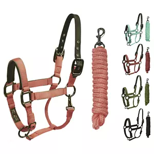 Derby Originals Blackout Reflective Safety Flex-Webb Horse Halters con correas - Imagen 1 de 27