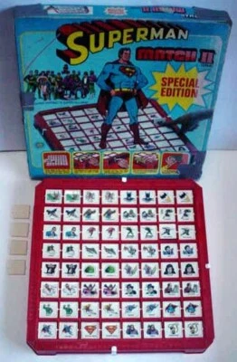 Juego de mesa vintage Superman Match II 1979 IDEAL juguete DC Comics Foto 1 de 4