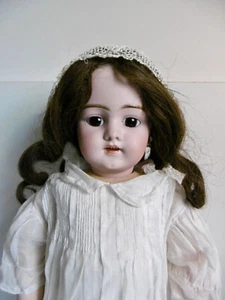 POUPÉE ANCIENNE TÊTE SIMON & HALBIG 1079 CORPS JUMEAU TAMPON BLEU Ht 60 cm - Imagen 1 de 24