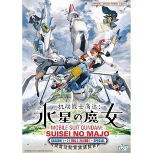 DVD Mobile Suit Gundam: The Witch from Mercury Season 1+2 (1-24 End)+Special ENG - Imagen 1 de 3