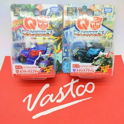 Takara Tomy Choro-Q Transformers Lot of 2 Optimus & Nemesis Prime QT-01 QT-18 - Image 1 of 4