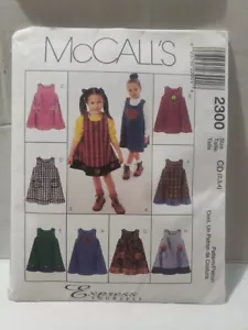 McCalls Sewing Pattern 2300 Child's & Girl's Dress Size 2,3,4 -Cut Complete- - Picture 1 of 4