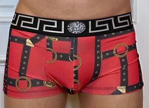 New Versace Boxer  briefs trunk Men square cut Red & Balck XL