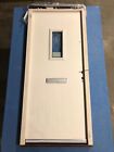 COMPOSITE DOOR IN TIMBER FRAME 930 X 2100 O/ALL 150 CILL OBSCURE GLASS - WHITE