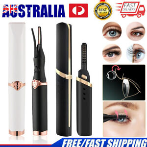 Electric Heated Curling Eyelash Eye Lash Operated Eyelash Curler Makeup Tool NEW