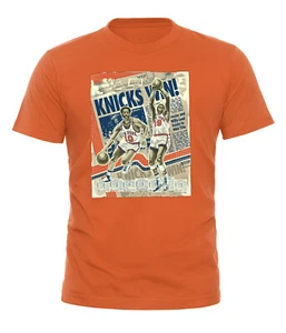 Clyde Frazier and Willis Reed Knicks Throwback T-Shirt - Picture 1 of 1