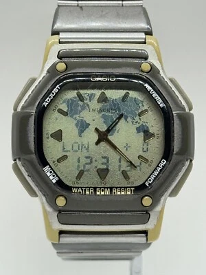 Casio ABX-56 Twincept Wrist Watch Module 1326 Vintage Old Retro Data Bank Rare - Image 1 of 4