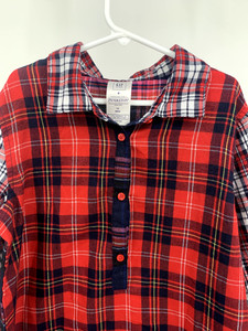 Gap Kids Pendleton Girls Size 12 Red Plaid Flannel Nightgown