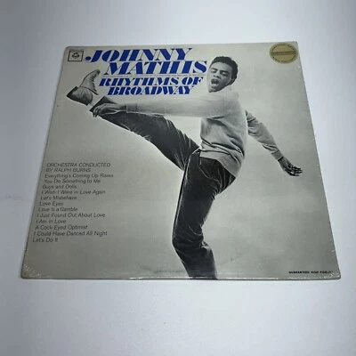 Johnny Mathis, Rhythms Of Broadway, 12” Vinyl Promotional Record, NEW - Image 1 of 4