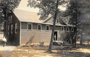 # B1499  LAKE GENEVA,  WI..  REAL PHOTO   POSTCARD,   Y.M.C.A.  GYM - Picture 1 of 2