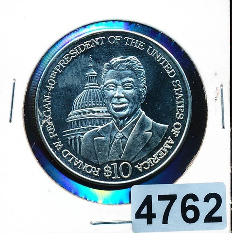 LIBERIA - $10.00 - 2006 PROOF - RONALD REAGAN - #4762 Cover