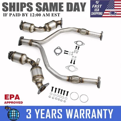 Fits for Infiniti G37 2009 2010-2013 3.7L Catalytic Converter with Flex Y-Pipe - Image 1 of 4