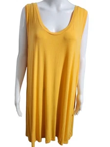 Soma Nightgown Sleeveless Racerback Orange Lounge Dress Midi Scoopneck Size XXL - Picture 1 of 9