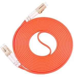 5M LC to LC Fiber Patch Cord Jumper Cable MM Duplex Multi Mode Optic for Network - Afbeelding 1 van 5