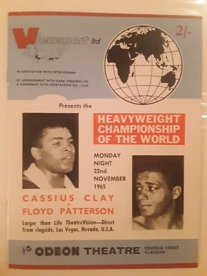 Muhammad Ali vs Floyd Patterson Boxing Program Heavyweight 1965 - Image 1 of 3