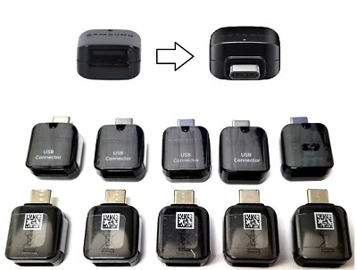 Samsung OTG Adapter USB C Type C to USB A Connector Data Transfer Bulk LOT of 10 - Image 1 of 3