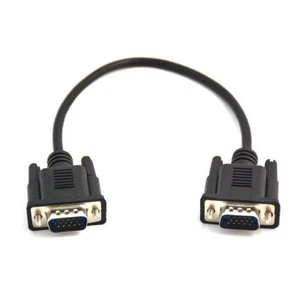 VGA 15Pin Male to VGA Male Panel Mount Faceplate Stub Video Cable - 0.3m - Picture 1 of 7