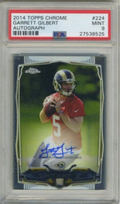 2014 Topps Chrome Autograph #224 Garrett Gilbert PSA 9 Rookie Free Shipping! - Image 1 of 2