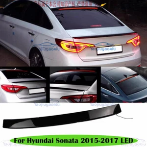 For Hyundai Sonata 2015-2017 LED taillight Black Rear window roof Spoiler Wing - Picture 1 of 10