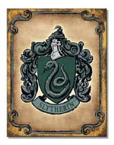 12 1/2" x 16" TIN SIGN HARRY POTTER SLYTHERIN WARNER BROTHERS METAL SIGN - Picture 1 of 1