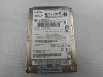 409544-001 60GB 5.4K 9.5MM 2.5IN ATA-100 8MB CACHE - Image 1 of 3