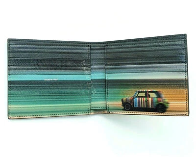 Paul Smith Wallet - ' MINI Blur ' Black Leather Billfold RRP - Image 1 of 4