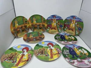 Vintage 1989 Ronald McDonald's 9" Plastic Collector Plates, Two sets Of 4 +1 - Picture 1 of 3