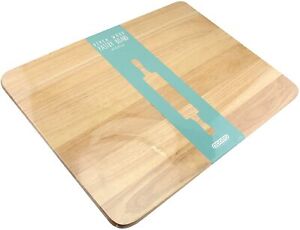 Apollo Hevea Wood Large Pastry Board Chopping Cutting Serving 45 x 35 x 1.8 cm