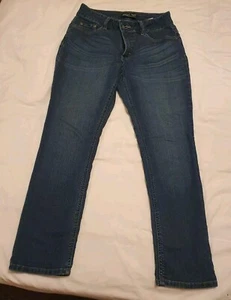 Womens Lee Riders Curvy Fit Skinny Blue Jeans UK8 Petite W28 L26 VGC - Picture 1 of 4