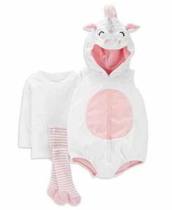 Carters Little Girl 3 Piece Unicorn Halloween Costume Infant 6-9 months - Picture 1 of 6