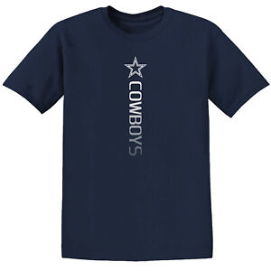 Dallas Cowboys Vertical Design T-Shirt - Adult and Kids sizes
