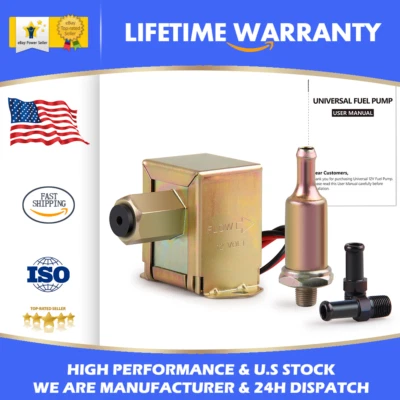 Bomba de Combustible Eléctrica 12V 2-4 PSI Universal En Línea Baja Presión Gas Diesel Nueva Foto 1 de 4