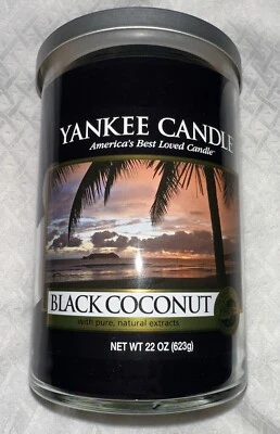 Yankee Candle Black Coconut 22oz. Tumbler Candle Retired Hard To Find. Brand New - Image 1 of 3
