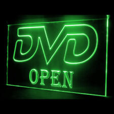 140007 DVD Open Disc Shop Video Movie CD Store Display LED Light Neon Sign