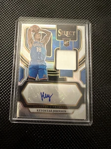 2023-24 Panini Select Keyontae Johnson Rookie Patch Auto /199 OKC Thunder RC - Picture 1 of 2