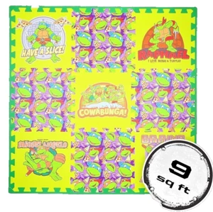 Ninja Turtles Kinder Schaumstoffmatte ineinandergreifendes Puzzle rutschfeste Übung Spielmatte - Bild 1 von 4