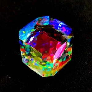 Colgante de cuarzo místico de 60 quilates con forma de fantasía tamaño piedra preciosa suelta - Imagen 1 de 9