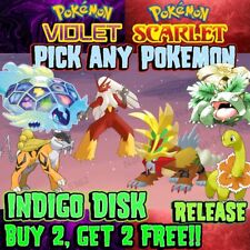 ANY POKEMON INDIGO DISK✨ SHINY/NON SHINY✨CUSTOM FOR POKEMON SCARLET AND VIOLET🔥